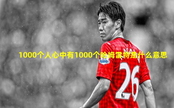 1000个人心中有1000个哈姆雷特是什么意思