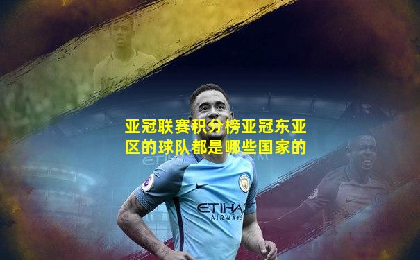 亚冠联赛积分榜亚冠东亚区的球队都是哪些国家的