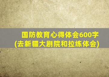 国防教育心得体会600字(去新疆大剧院和拉练体会)