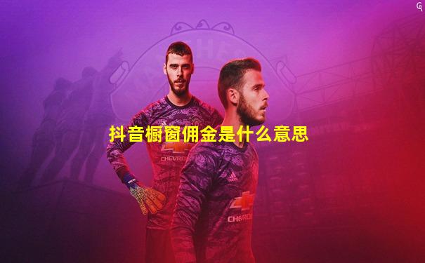 抖音橱窗佣金是什么意思