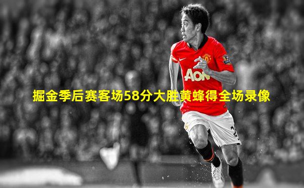掘金季后赛客场58分大胜黄蜂得全场录像