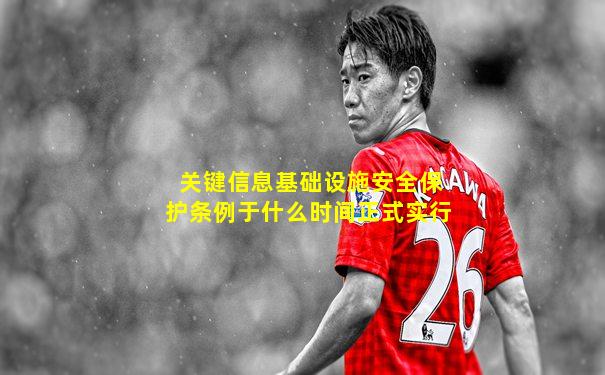 关键信息基础设施安全保护条例于什么时间正式实行