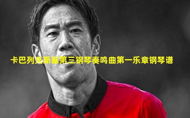 卡巴列夫斯基第三钢琴奏鸣曲第一乐章钢琴谱