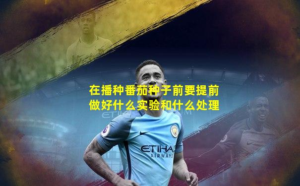 在播种番茄种子前要提前做好什么实验和什么处理